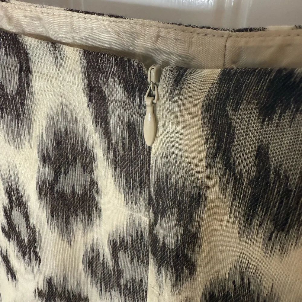 Talbots Animal Print A-Line Skirt - Picture 4 of 13